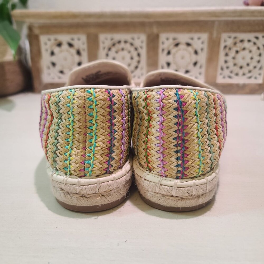 Universal Thread Womens Sz 8 Striped Espadrille Flats Casual Boho Comfy Shoes - Picture 4 of 8